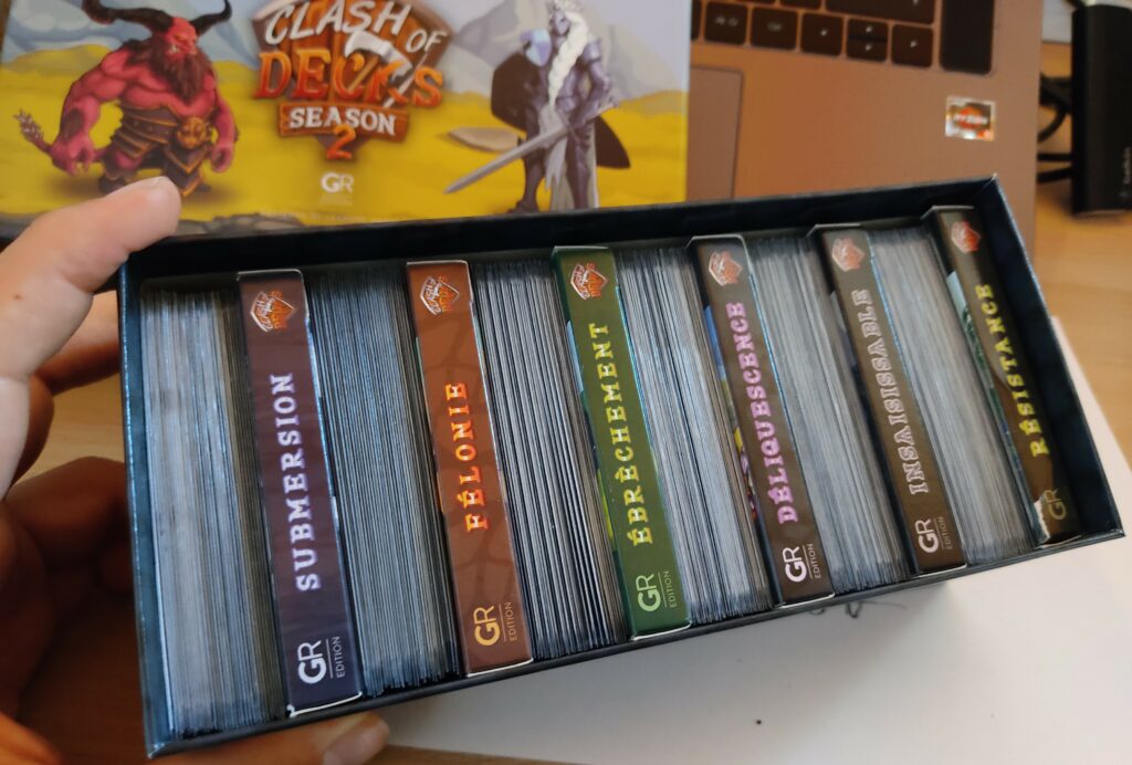 Boite de rangement pour cartes à jouer et deck de rangement jeux de cartes